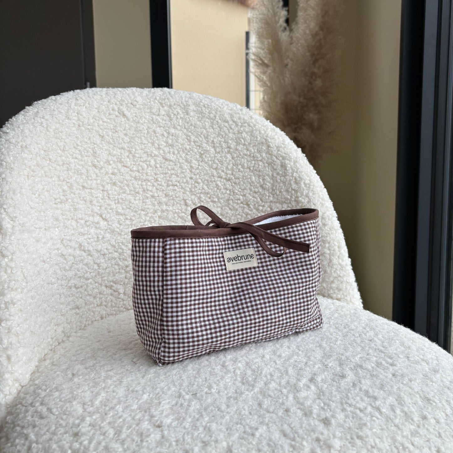 Trousse à nouer VICHY MARRON