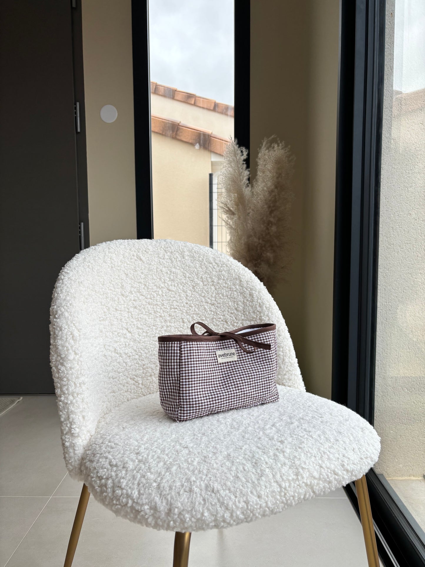 Trousse à nouer VICHY MARRON