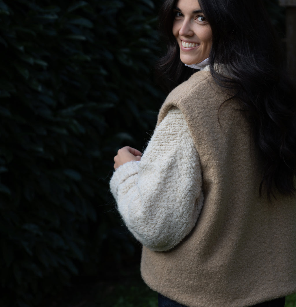 Gilet COCOON camel